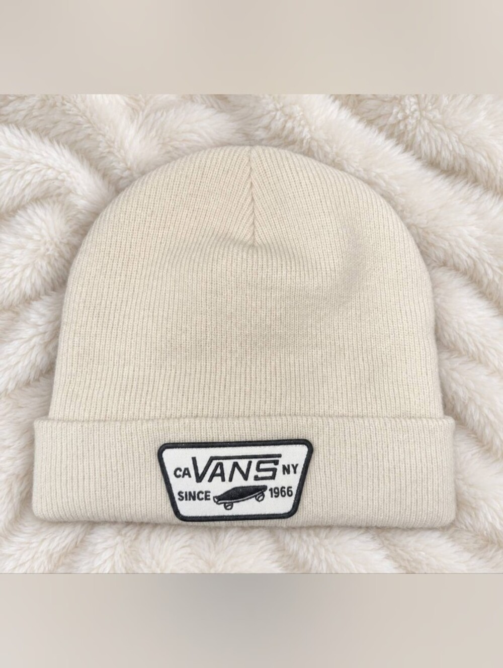 Vans Unisex Cream Beanie Hat